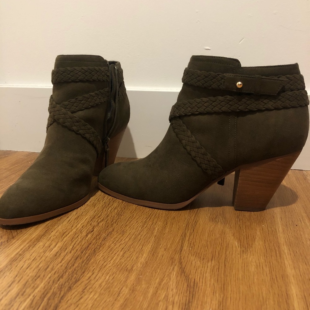 Violet & Red Olive Braided Bootie